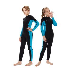 Hevto Wetsuits Kids 3/2mm Neoprene Full Wet Suit Thermal Children Youth  6
